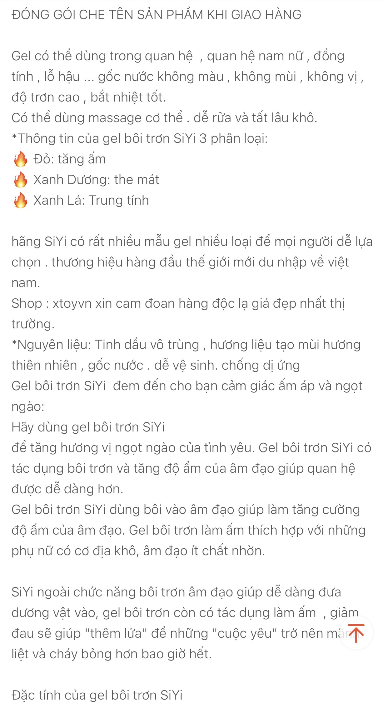 Gel Bôi Trơn SiYi Siêu Trơn 3 Loại - Gốc Nước 215ml 2