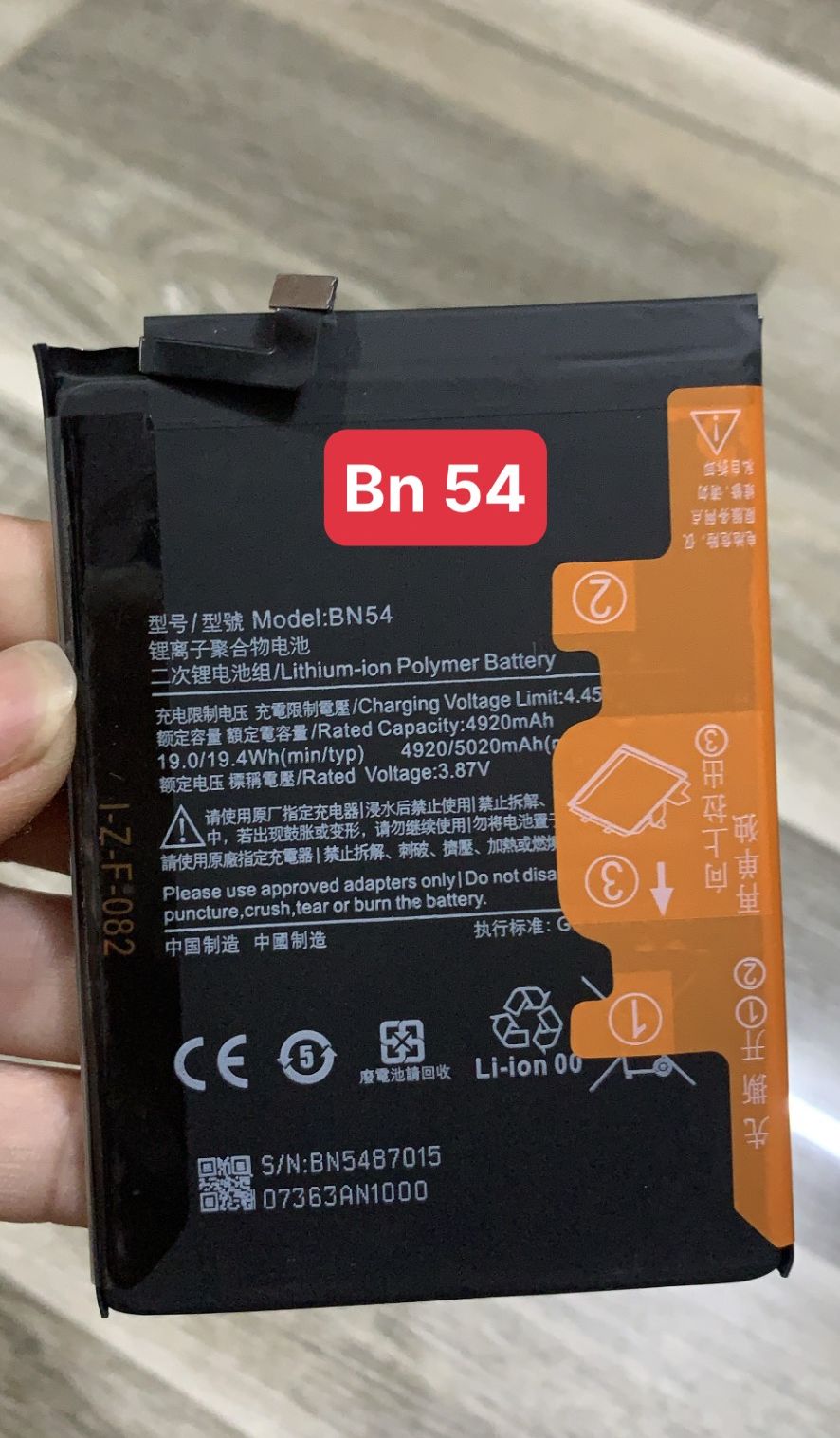 Pin điện thoại redmi note 9 , redmi 10x