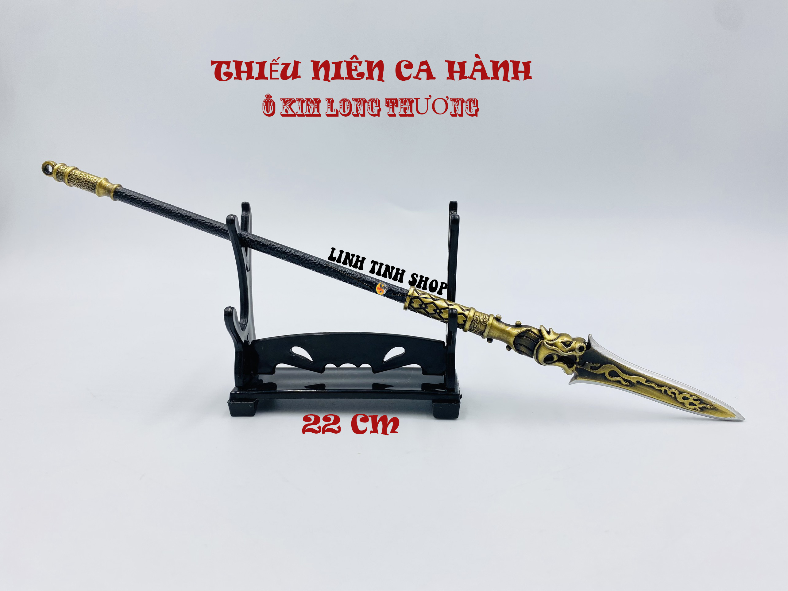 Mô hình trưng bày thiếu niên ca hành Ô Long kim thương
