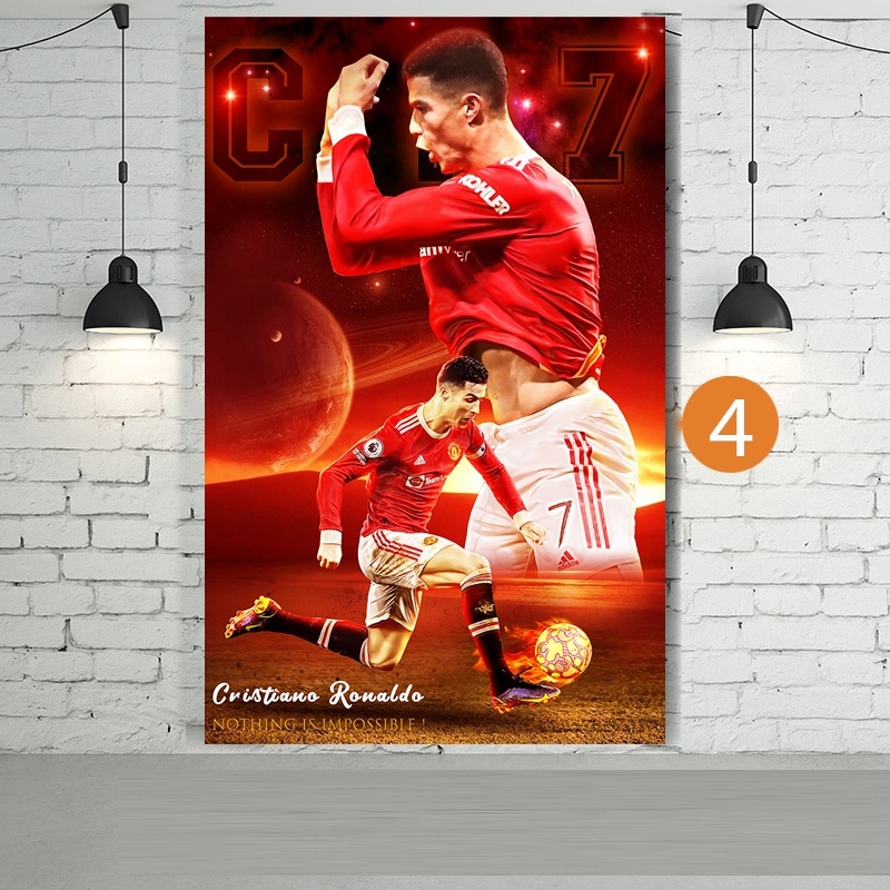 Decal dán tường chống thấm cầu thủ pogba rooney de gea của MU
