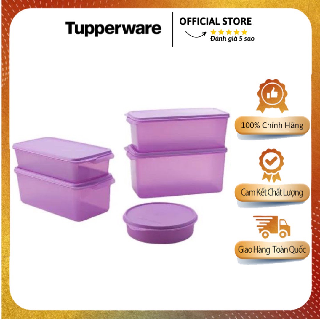 Bộ hộp trữ mát màu tím Tupperware Freshia - Tupperware Mall Chợ Lớn
