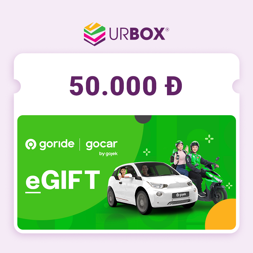 [Gojek | UrBox] Evoucher trị giá 50,000đ Khi Đặt GoRide, GrabCar trên Ứng Dụng Gojek