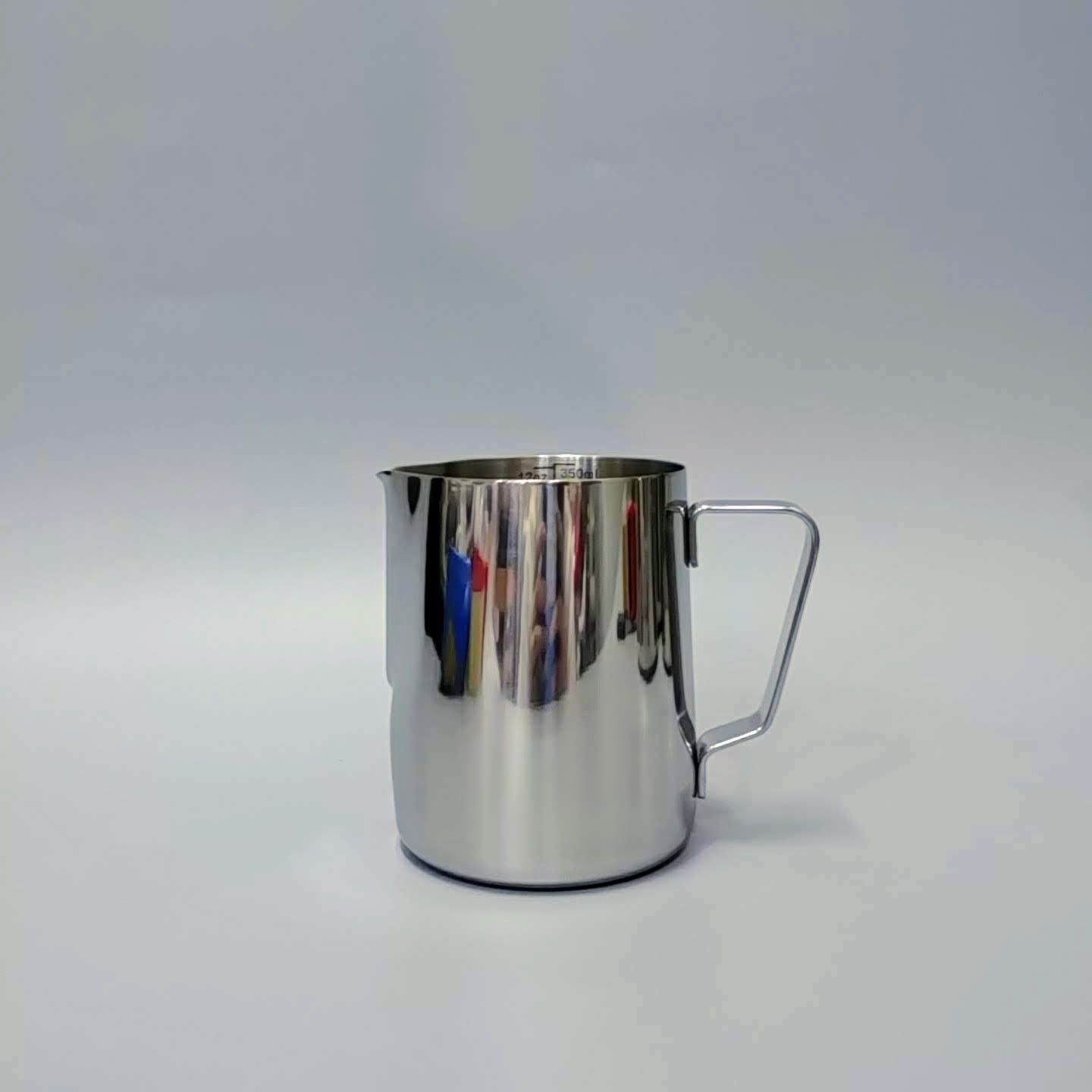 Ca đánh sữa, rót sữa inox 350ml có vạch chia