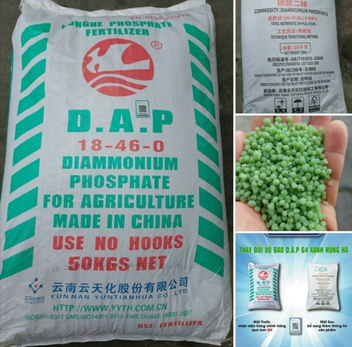 Phân bón dap xanh 18-46-0 chính hiệu hồng hà