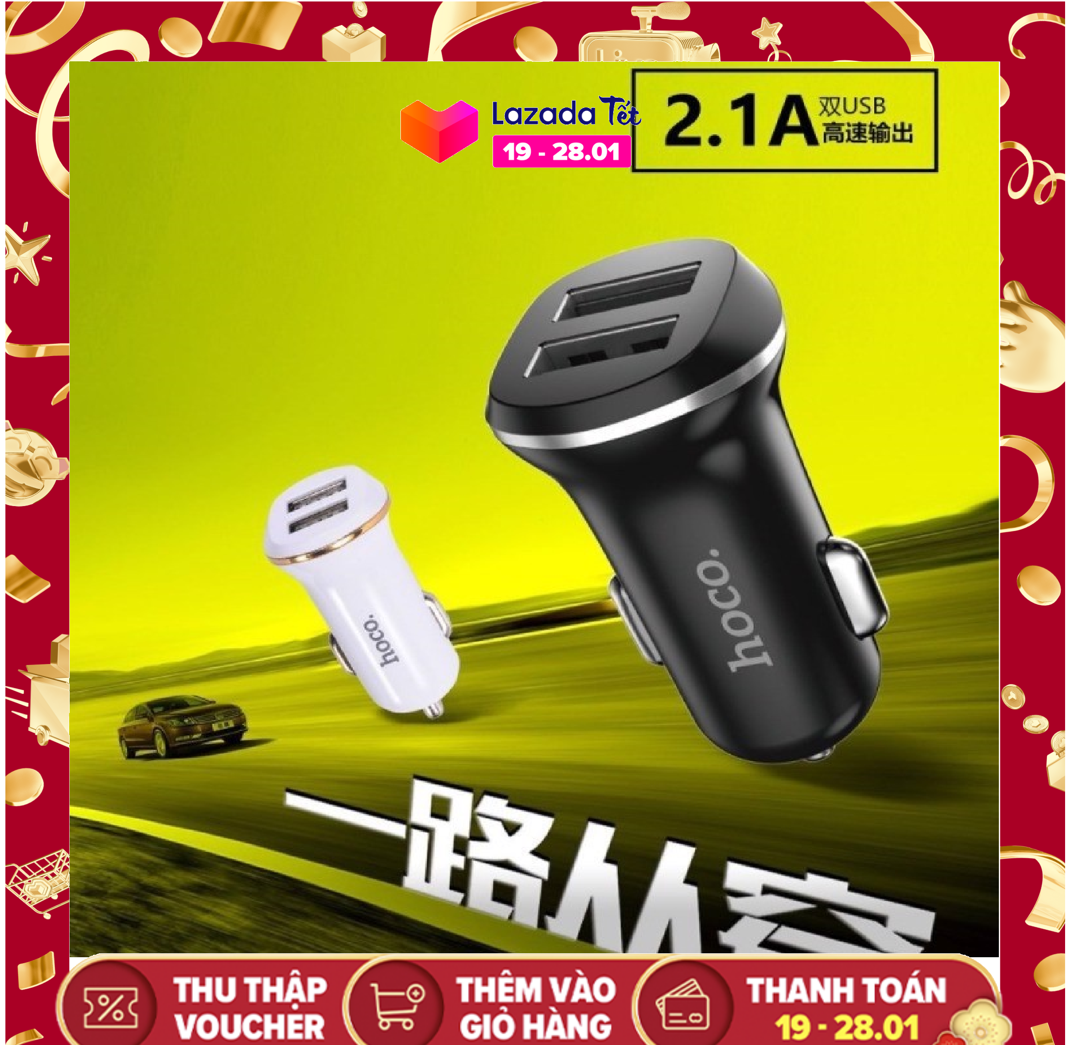 PHỤ KIỆN Ô TÔ - PHỤ KIỆN XE MÁY -TẨU SẠC ÔTÔ VÀ XE MÁY 2 CỔNG USB HOCO Z1 - CHÍNH HÃNG HOCO - SẠC NHANH Ô TÔ - SẠC XE SH - SẠC Ô TÔ CAO CẤP - SẠC Ô TÔ CHÍNH HÃNG - SẠC Ô TÔ 2 CỔNG USB - TẨU SẠC Ô TÔ XE HƠI