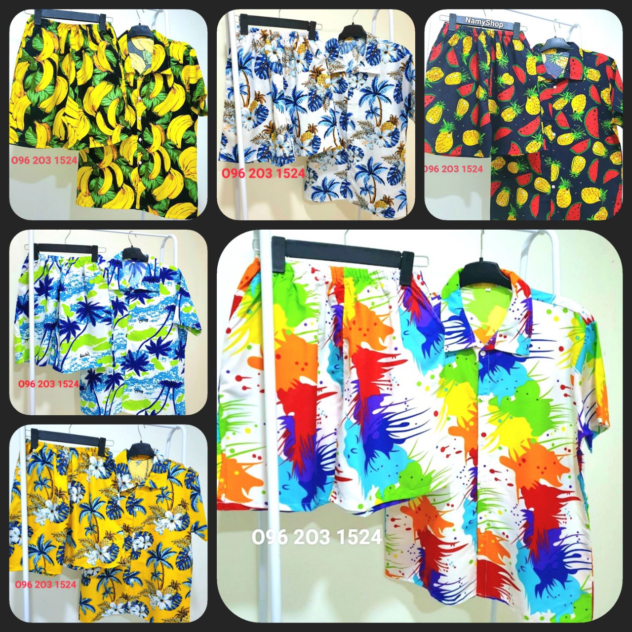 🌸BIGSIZE🌸 Đồng phục đi biển - Bộ trái cây vải Kate Thái (Size to 3XL max 120kg) Tuyển chọn màu sắc tươi sáng [NamyShop79*Tổng kho HCM]