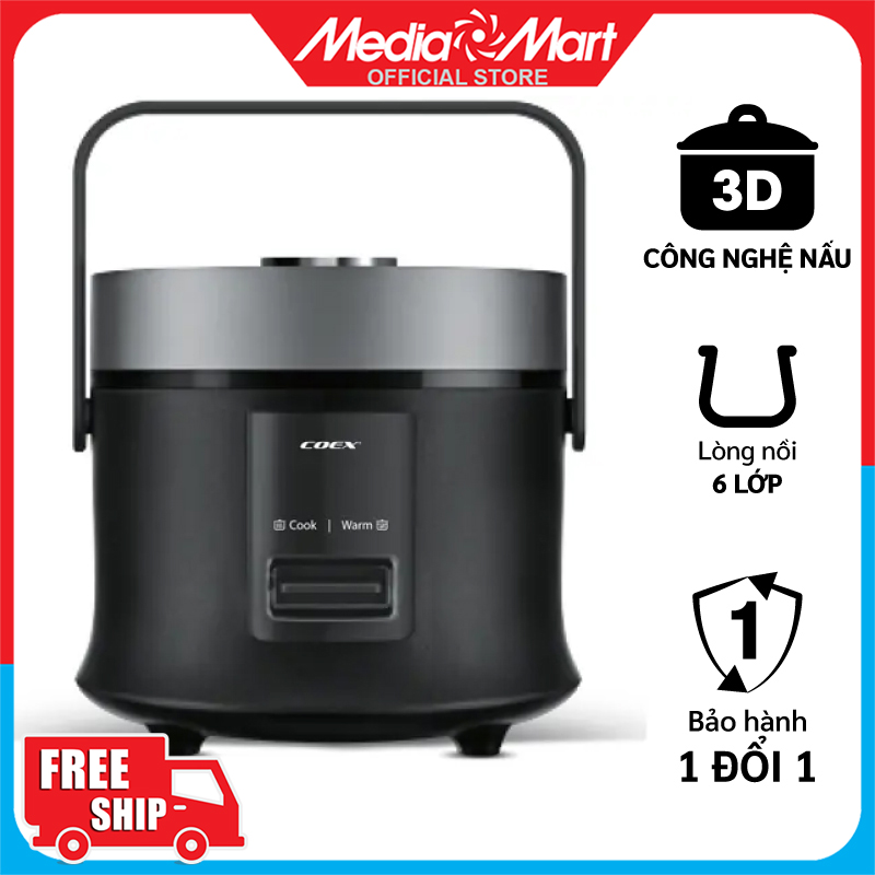 Nồi cơm điện cơ 0,8l coex cr-3412