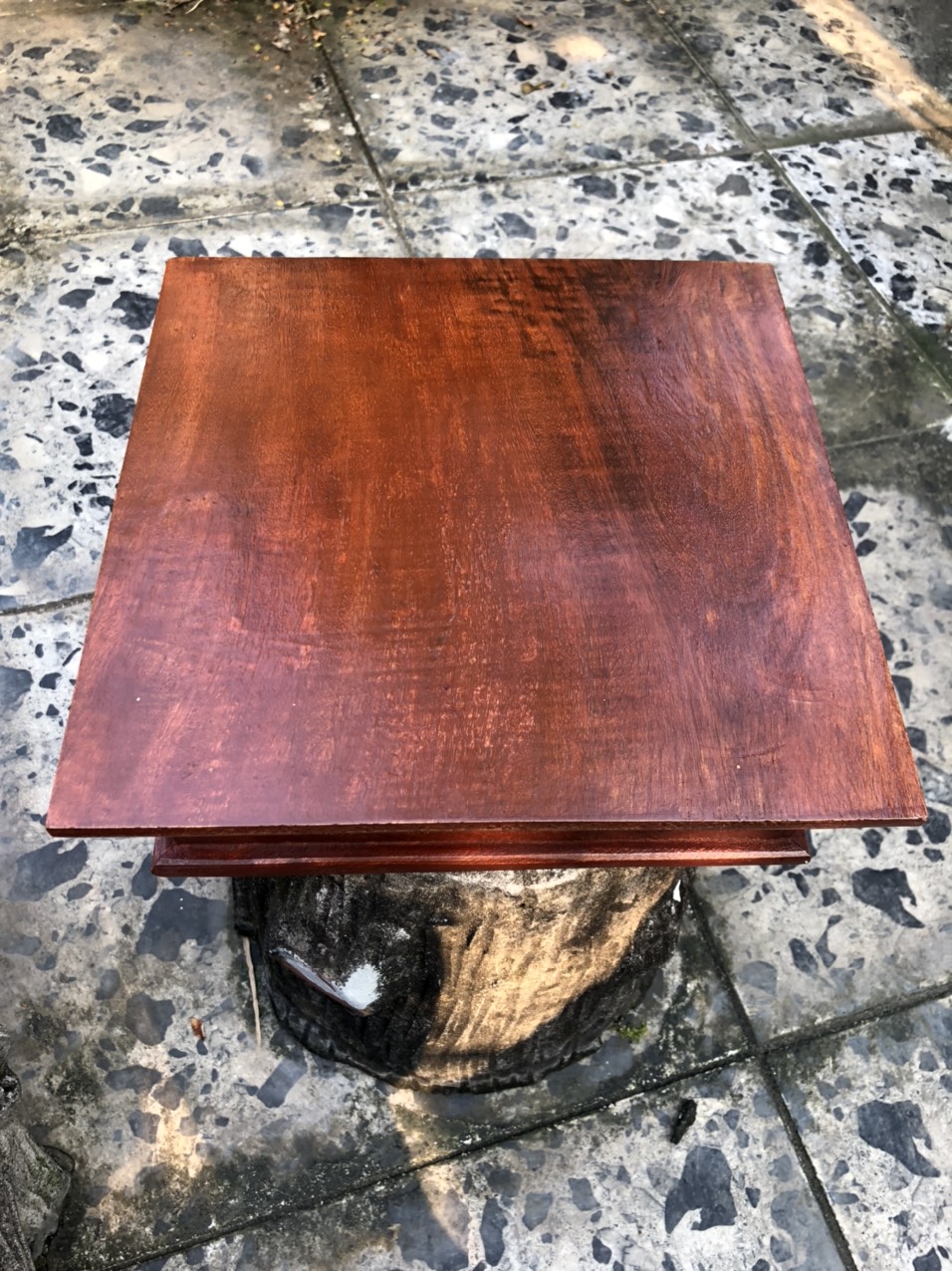Đế gỗ Vuông , đôn gỗ Hương Ván Liền kê Chậu Cây Cảnh, chậu bonsai mini,tượng gốm ,tượng gỗ, ấm trà . Chịu Được Trọng Lượng Tới 100kg