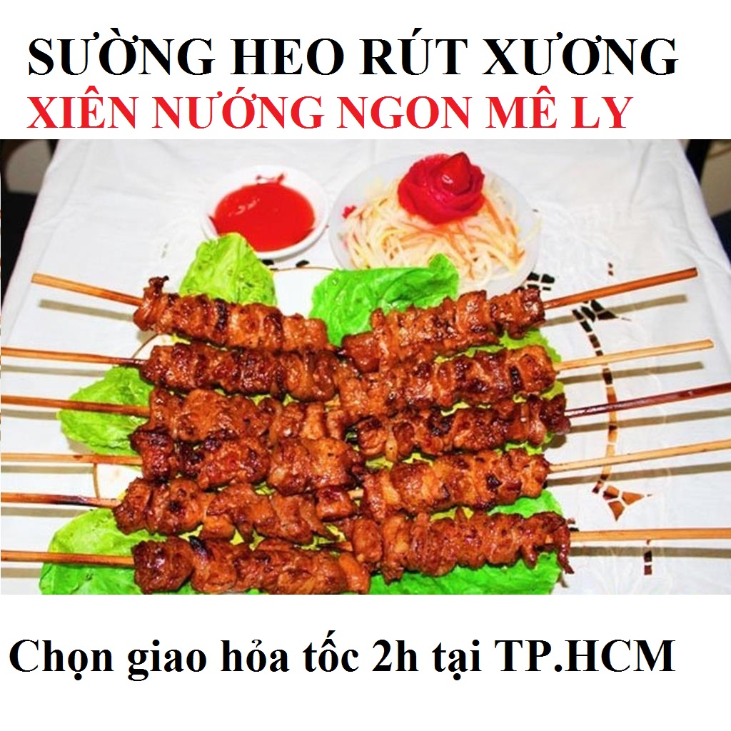 Sườn heo rút xương xiên nướng bé nào cũng thích ngon mê ly - shop anphuong