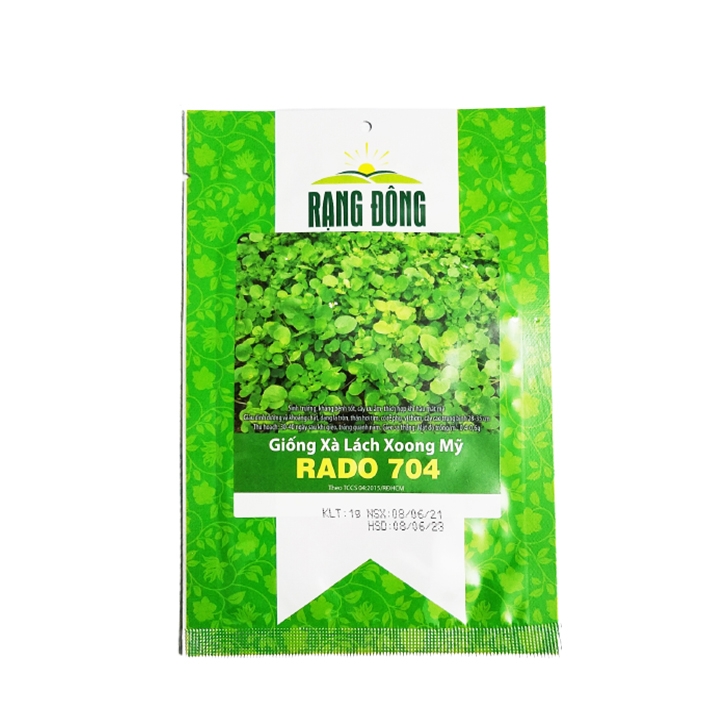 Hạt giống xà lách xoong mỹ Rạng Đông RADO 704 gói 1g cây kháng bệnh tốt sinh trưởng mạnh
