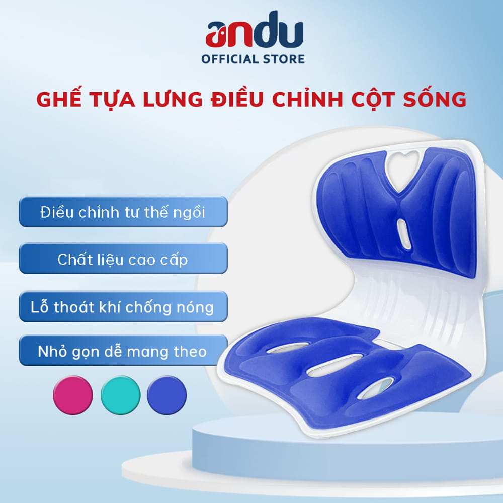 Ghế Điều Chỉnh Tư Thế Chống Gù Lưng Andu Ghế Công Thái Học Chỉnh Dáng Ngồi Đúng Cho Mọi Lứa Tuổi Chống Cong Vẹo Cột Sống