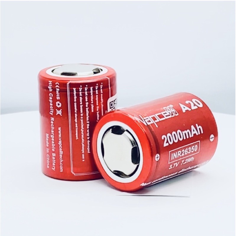 [P15] Pin sạc VAPCELL A20 26350 6A 2000MAH