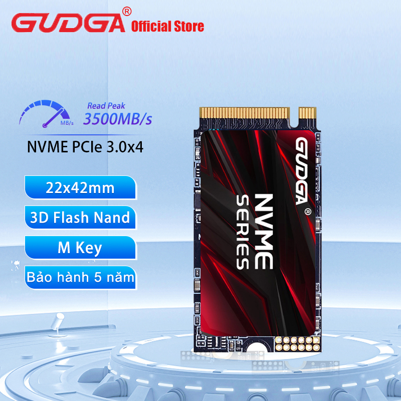 GUDGA M2 NVME PCI-e Signal Gen3.0x2 2242 NVMe SSD 1TB 128GB 256GB 512GB hdd Internal Solid State Drive for ThinkPad L480 T480