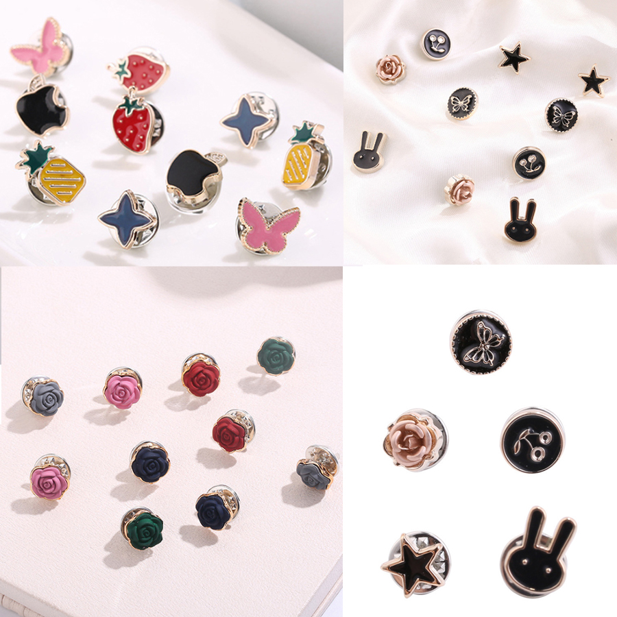 Sét 10 ghim cúc trang trí quần áo và trang phục cá nhân đặc biệt