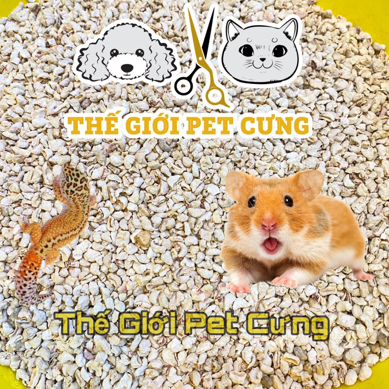 Cùi bắp ngô 1kg lót chuồng hamster bò sát nhím sóc
