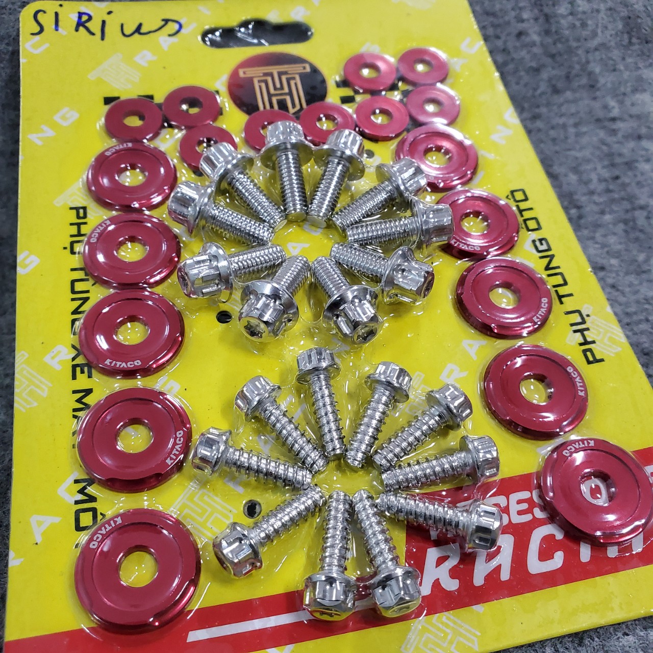 Ốc dàn áo mẫu Salya S3 dành cho dòng Sirius xăng cơ tặng kèm lông đền