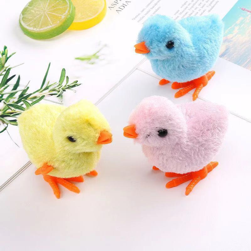 Gà con vặn cót nhảy vui nhộn - Đồ chơi an toàn cho bé từ 2 tuổi, có nhiều màu sắc