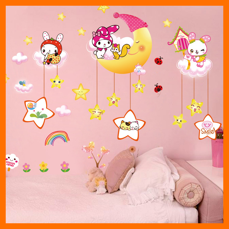 Decal dán tường chúc bé ngủ ngon 02 AY9258 trang trí phòng ngủ cho bé