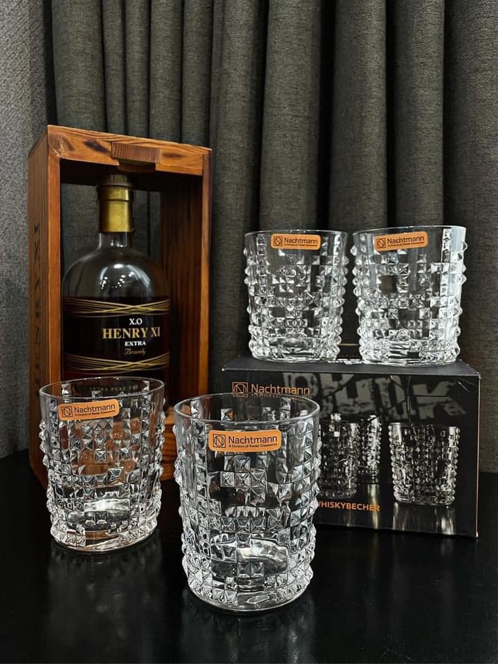 (Hàng Đức) Bộ 4 cốc whisky pha lê Punk Nachtmann 99503 348ml
