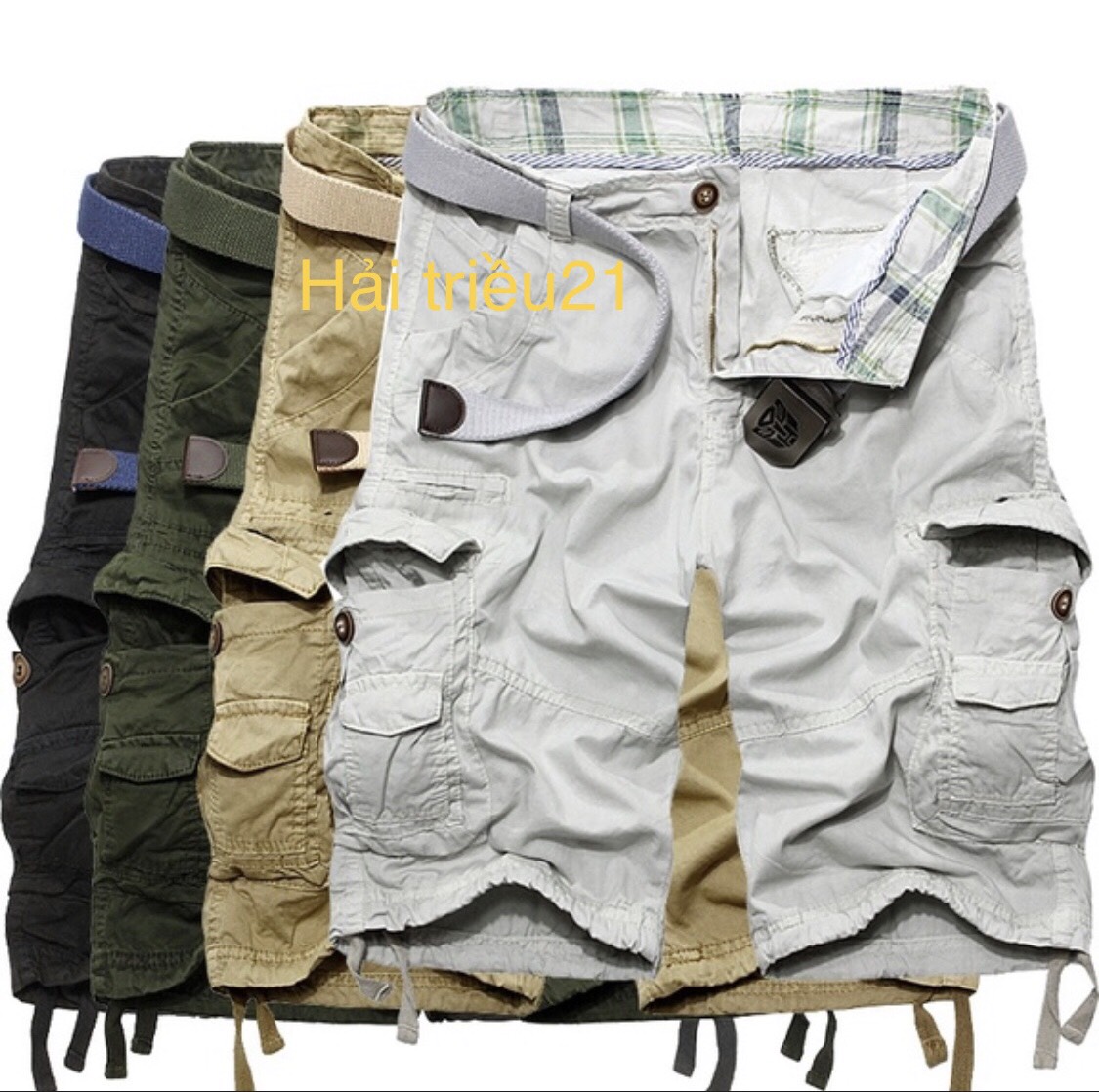 [HCM]Quần short kaki nam túi hộp cao cấp TH51