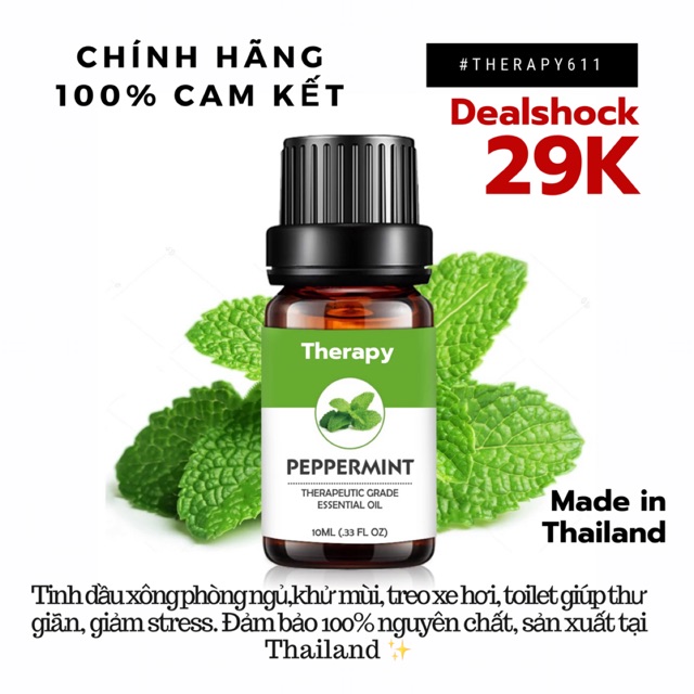 Tinh dầu nguyên chất bạc hà 10ml