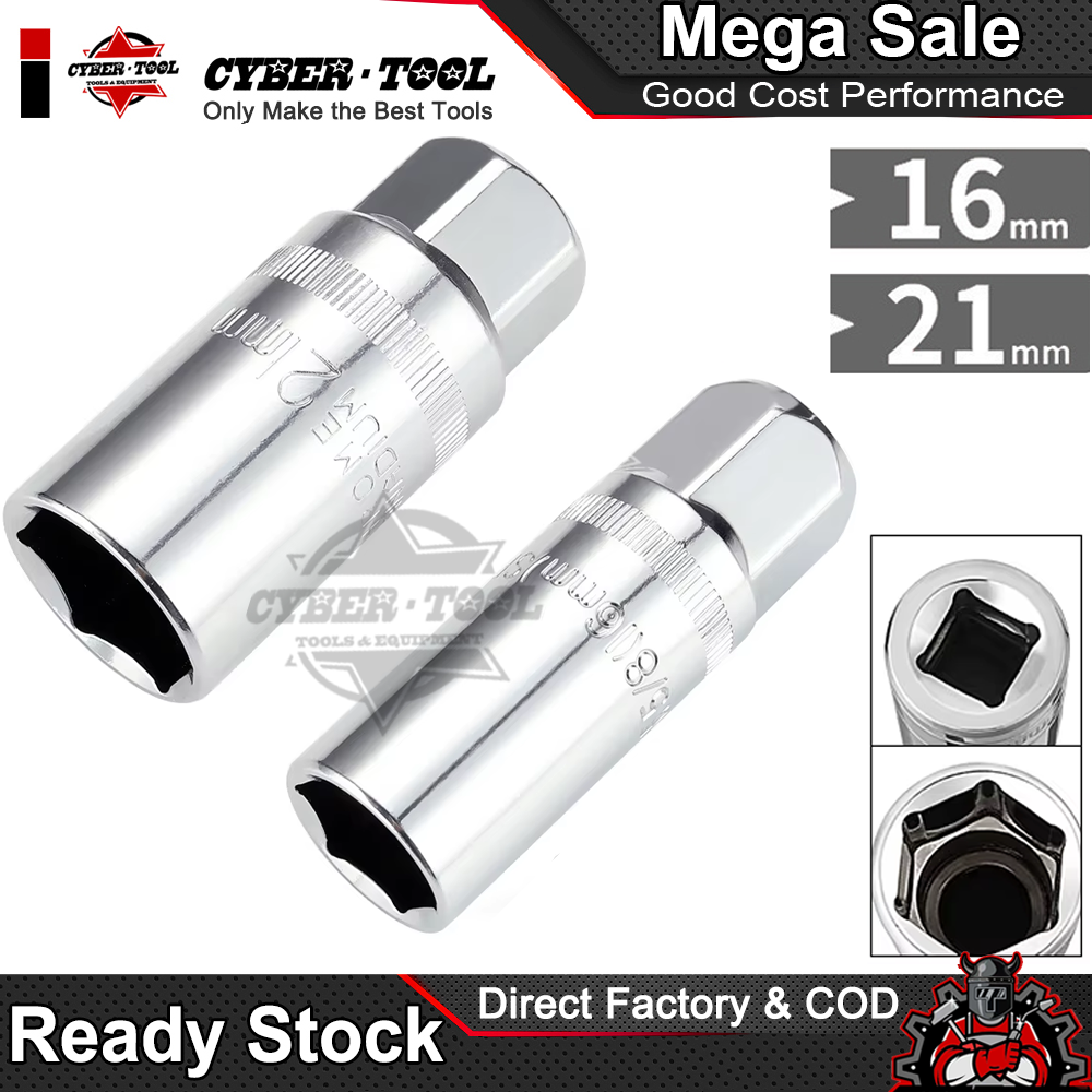 Cờ Lê Ổ Cắm Bugi Từ Tính 16 / 21mm cr-v 1/2-inch 6 Điểm Chuyên Dụng