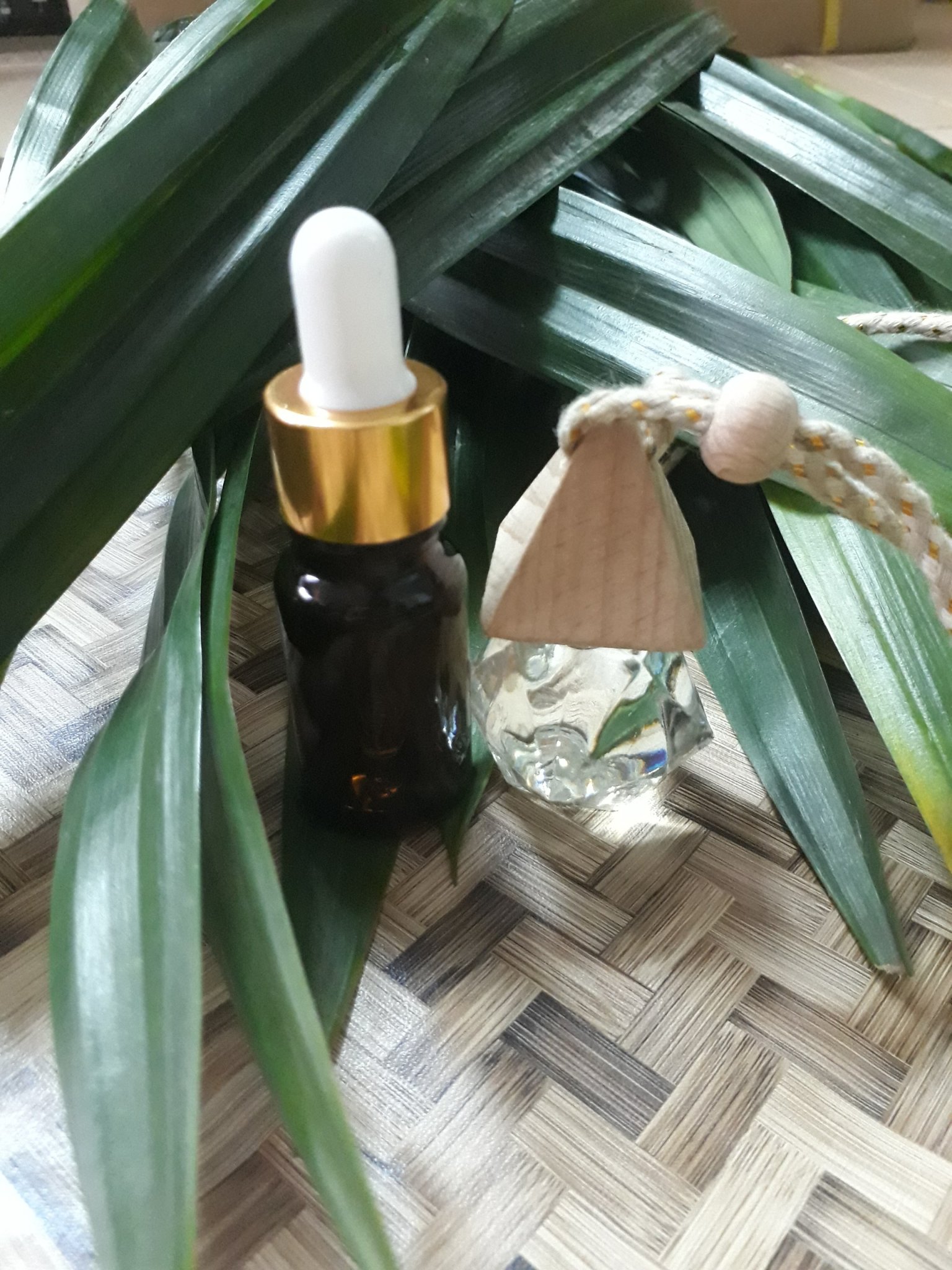 Mua tinh dầu treo xe hương Lá Nếp Tặng 01 Lọ tinh dầu dự phòng 10ml hương Lá Nếp