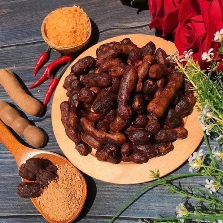 Hộp 500 gram me lào muối tôm