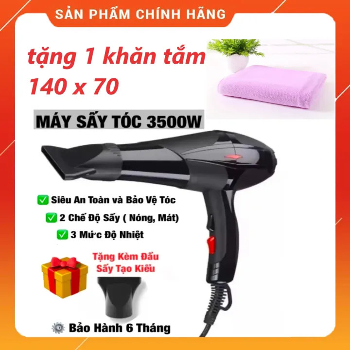 Máy Sấy Tóc 2 Chiều Nóng Lạnh Công Suất Lớn 3500W Máy Sấy Tóc Tạo Kiểu Chuẩn Salon