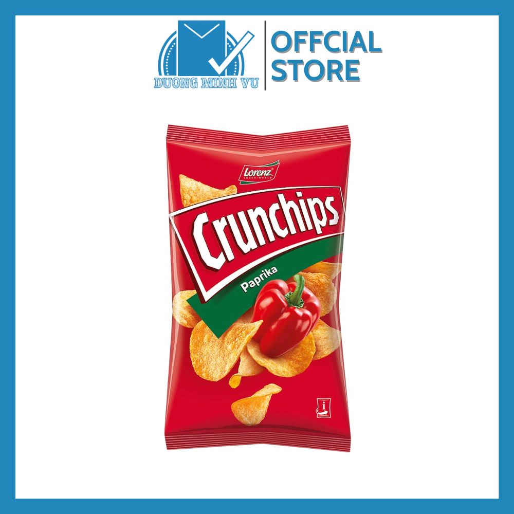 Khoai tây chiên Crunchips vị ớt Paprika Lorenz Crunchips Paprika 100g
