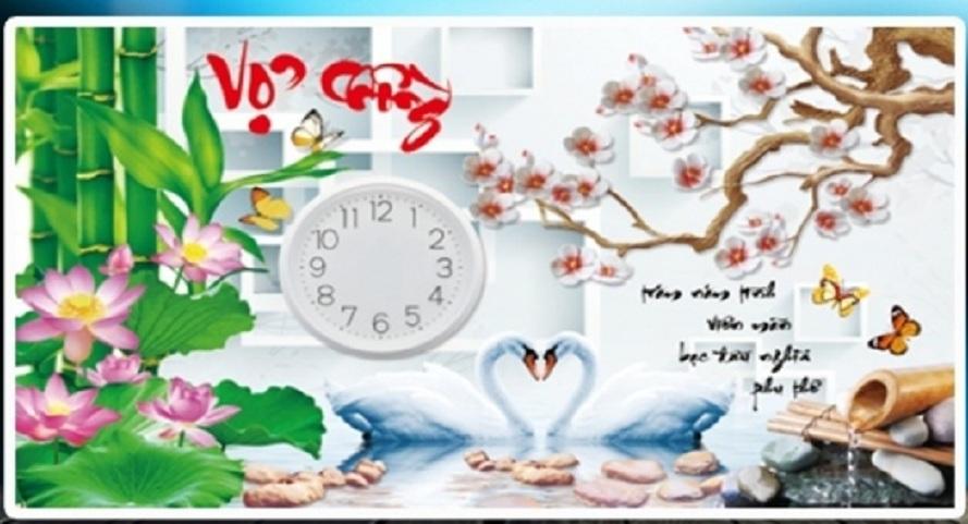 Tranh đính đá vợ chồng - lv164