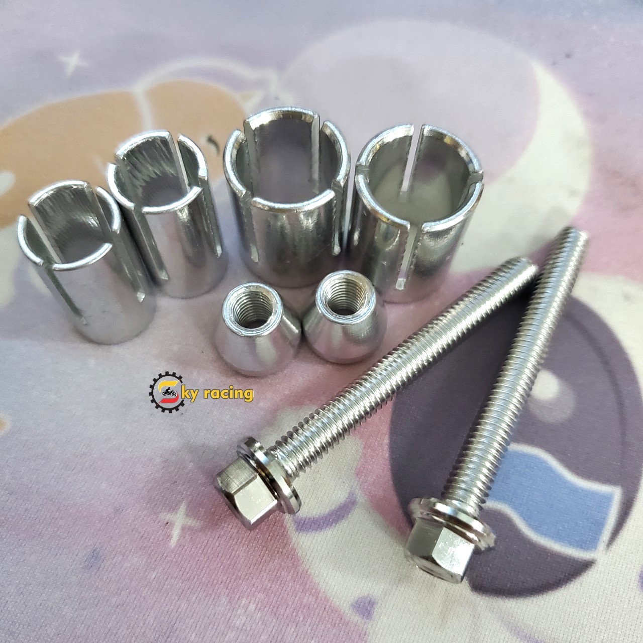 Combo nhôm đóng gù kèm ốc inox 304 hỗ trợ gắn ghidong lớn như GFX,ADV,......