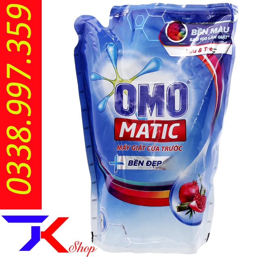 Nước giặt OMO Matic cửa trước bền đẹp túi 2.3kg