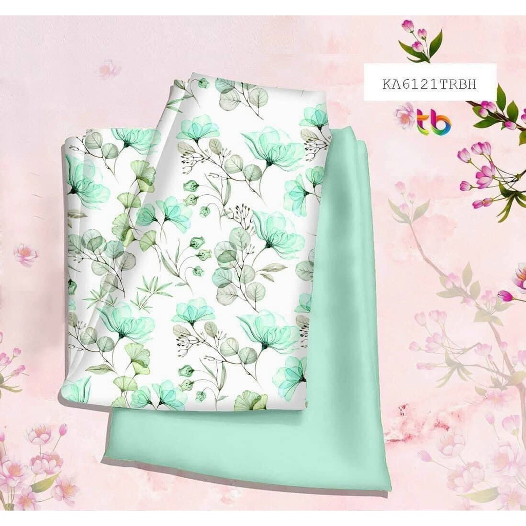 Áo dài hoa nhí đủ size cổ 2p tay lở