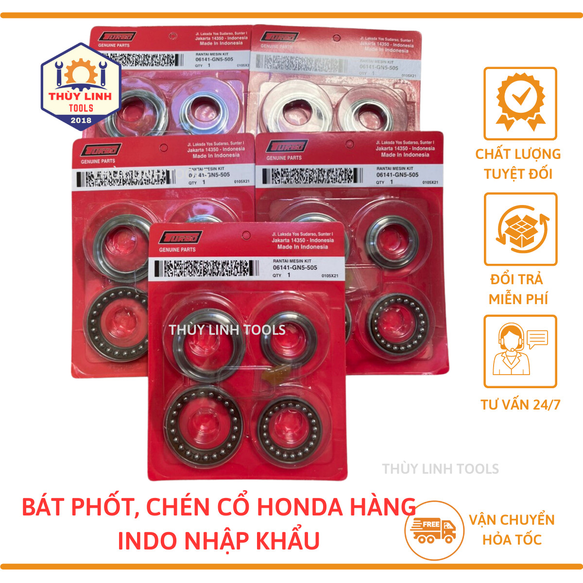 Bát phốt Honda, Bát Phốt Ya Honda và Yamaha hàng Indo nhập khẩu - Phụ Tùng Thùy Linh