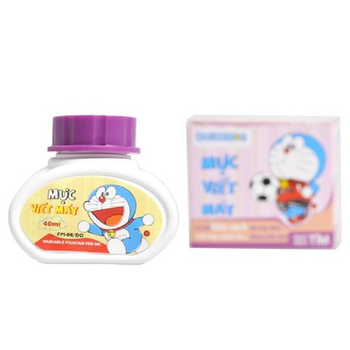 Mực bút máy doraemon điểm 10 tp-fpi08/do xanh - tím