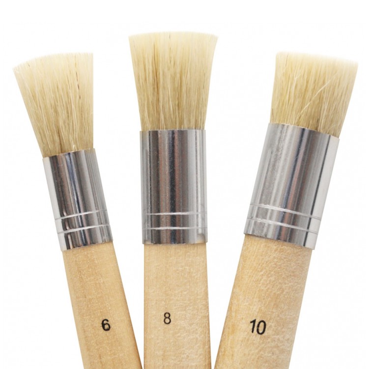 Bộ 3 cọ stencil mont marte