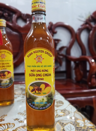 [HCM]Mật Ong Rừng Sữa Ong Chúa U Minh chai thủy tinh 500ml Xuân Nguyên (mua 5chai tặng 1 chai mua 10 chai tặng 3 chai)
