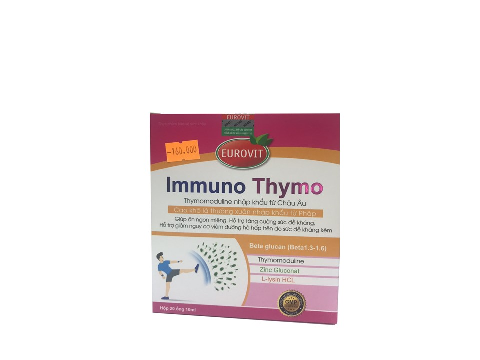 Tăng cường sức đề kháng immuno thymo eurovit hộp 20 ống 10ml
