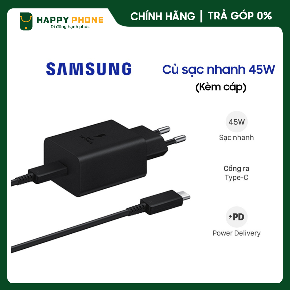Củ sạc type c samsung 45w - hàng chính hãng, mới 100%