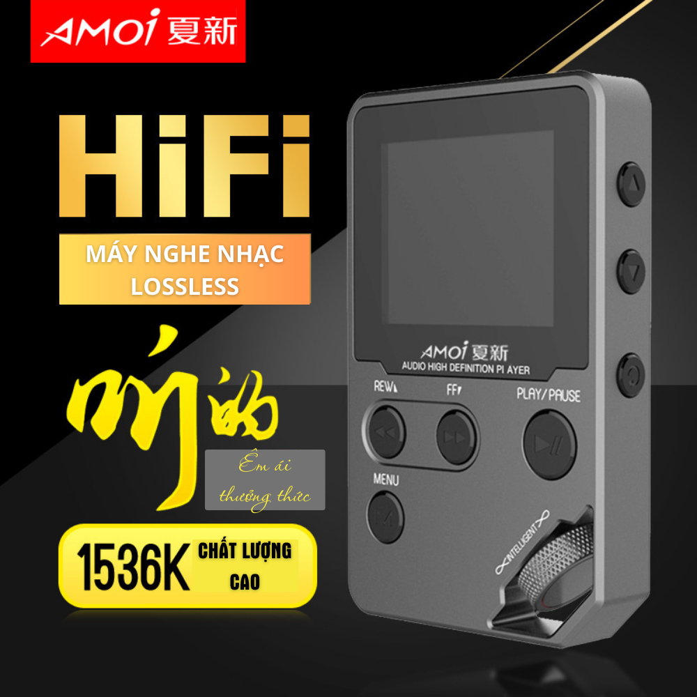 Máy nghe nhạc cao cấp Amoi C10 Hifi lossless, mp3, bộ nhớ 8GB, bluetooth
