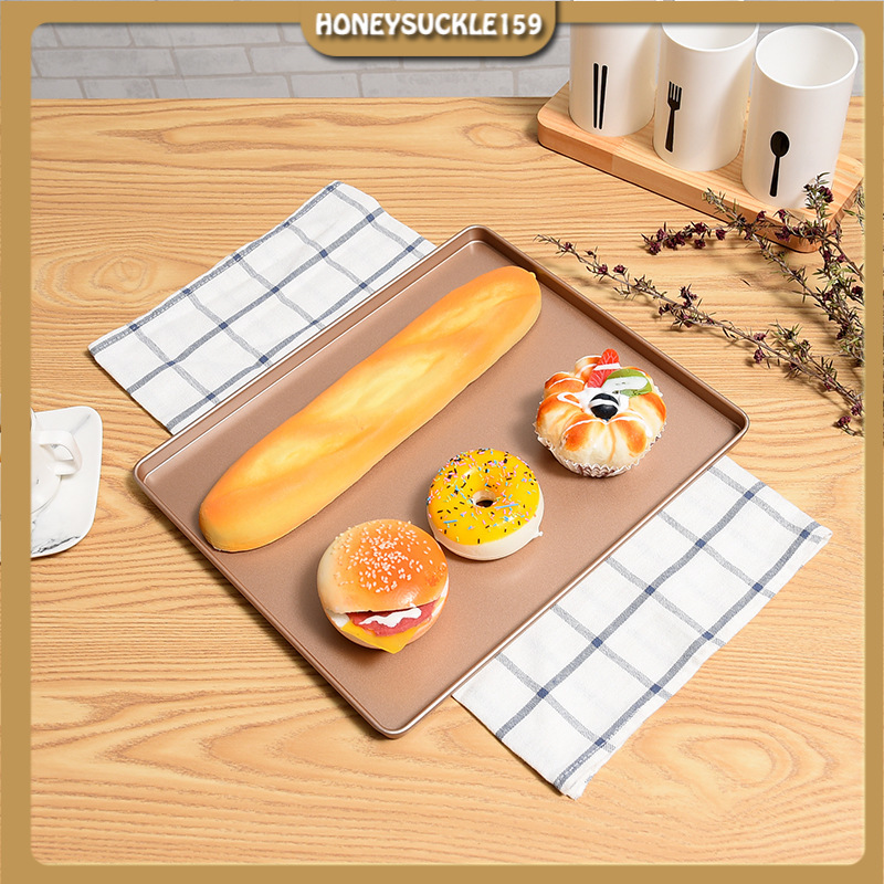 Khay Nướng Nougat Hình Chữ Nhật Tráng Bánh Màu Vàng Chống Dính Cao Cấp