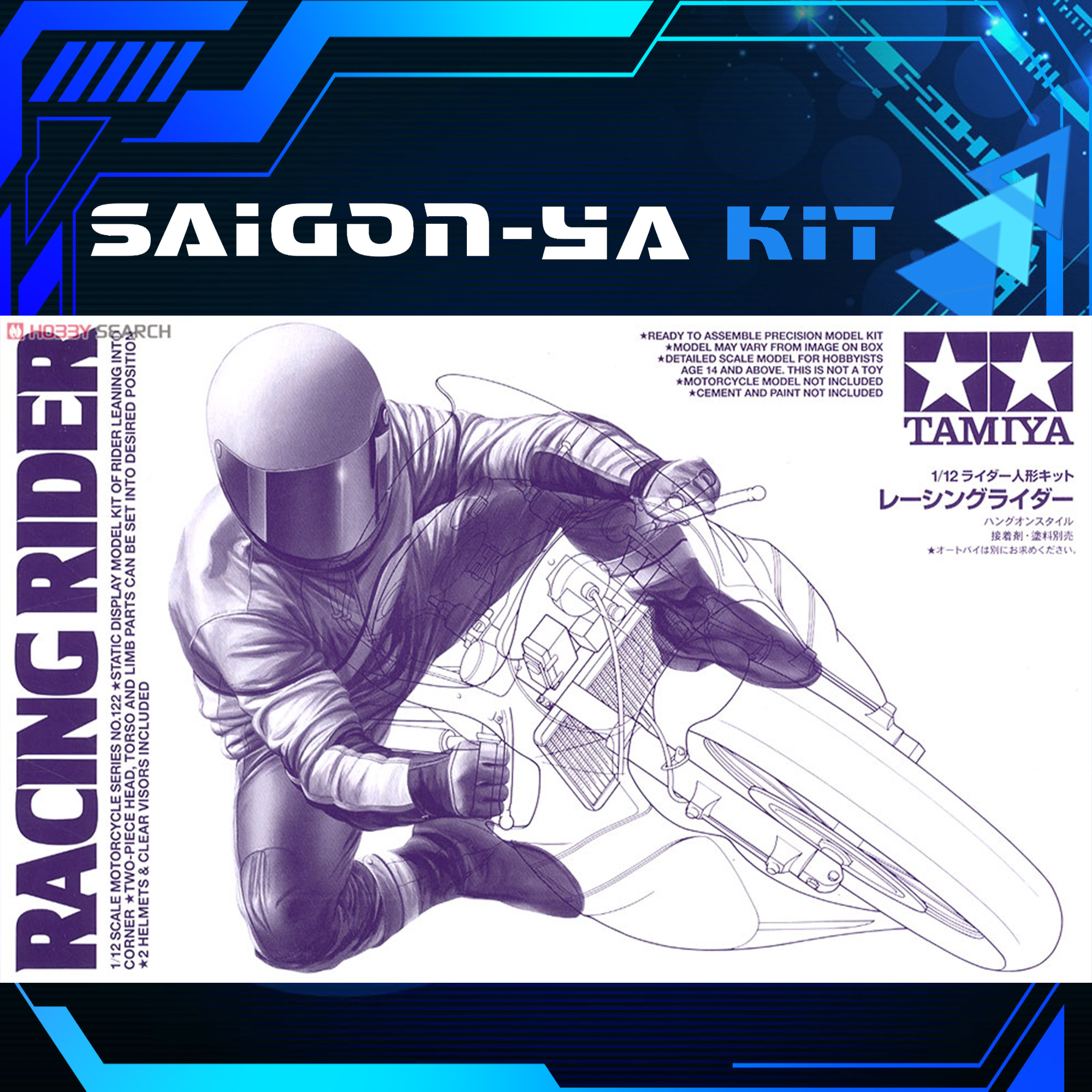 [TAMIYA] Mô hình người lái Racing Rider (Model Car)