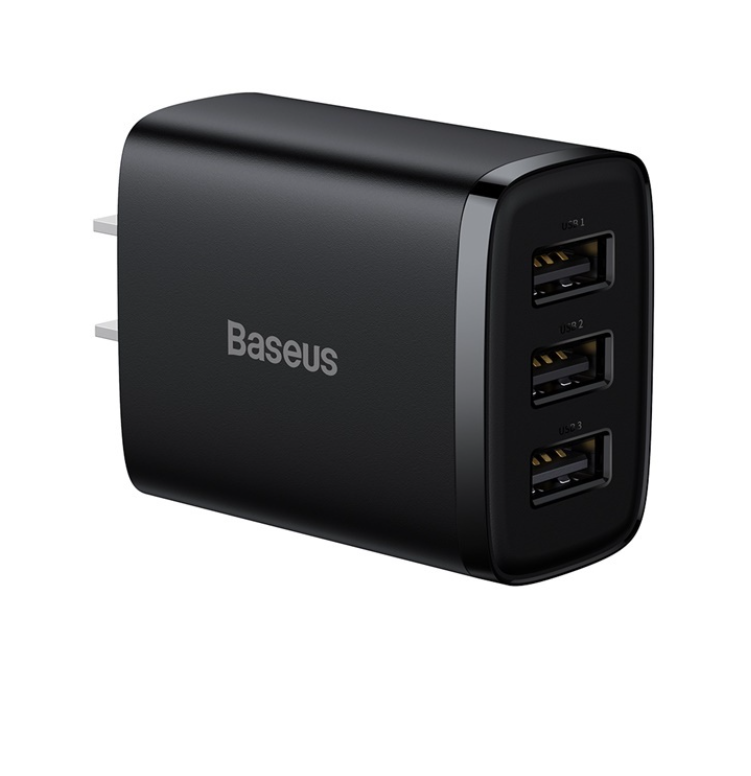 Củ sạc Baseus compact charger 3 cổng 17w