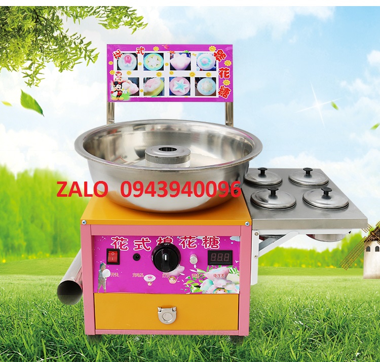 Máy làm kẹo bông gòn gas,Tặng kèm bình ắc quy 12v-hàng cao cấp-bảo hành 1 năm