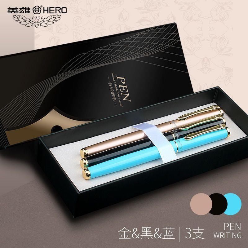 German Original hero fountain pen for students to practice handwriting handsome and high-value retro wholesale hero brand ink sac