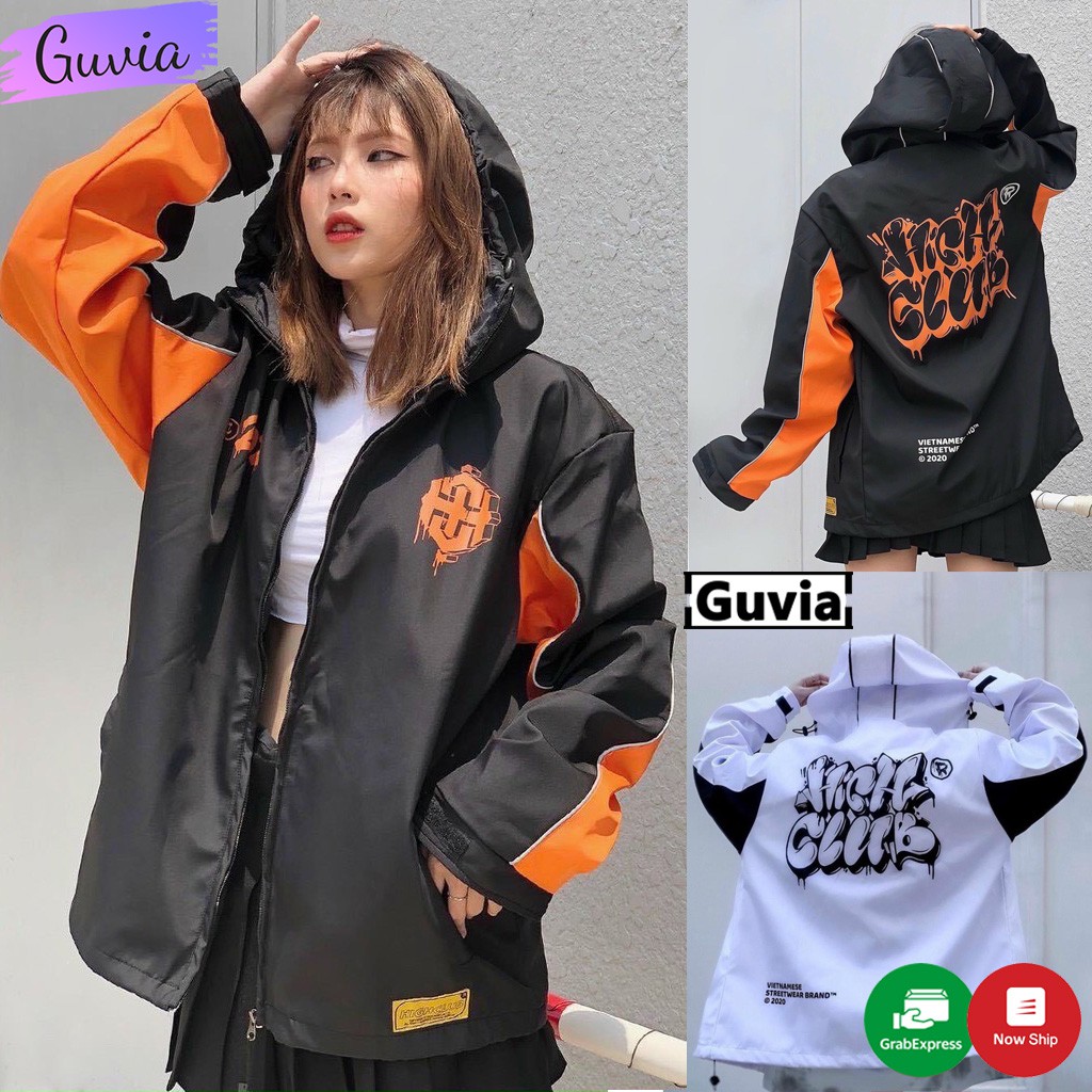 Áo khoác dù HIGHCLUB nam nữ form rộng Unisex 2 lớp Chống Nắng Siêu Hot ulzzang Jacket Bomber Guvia