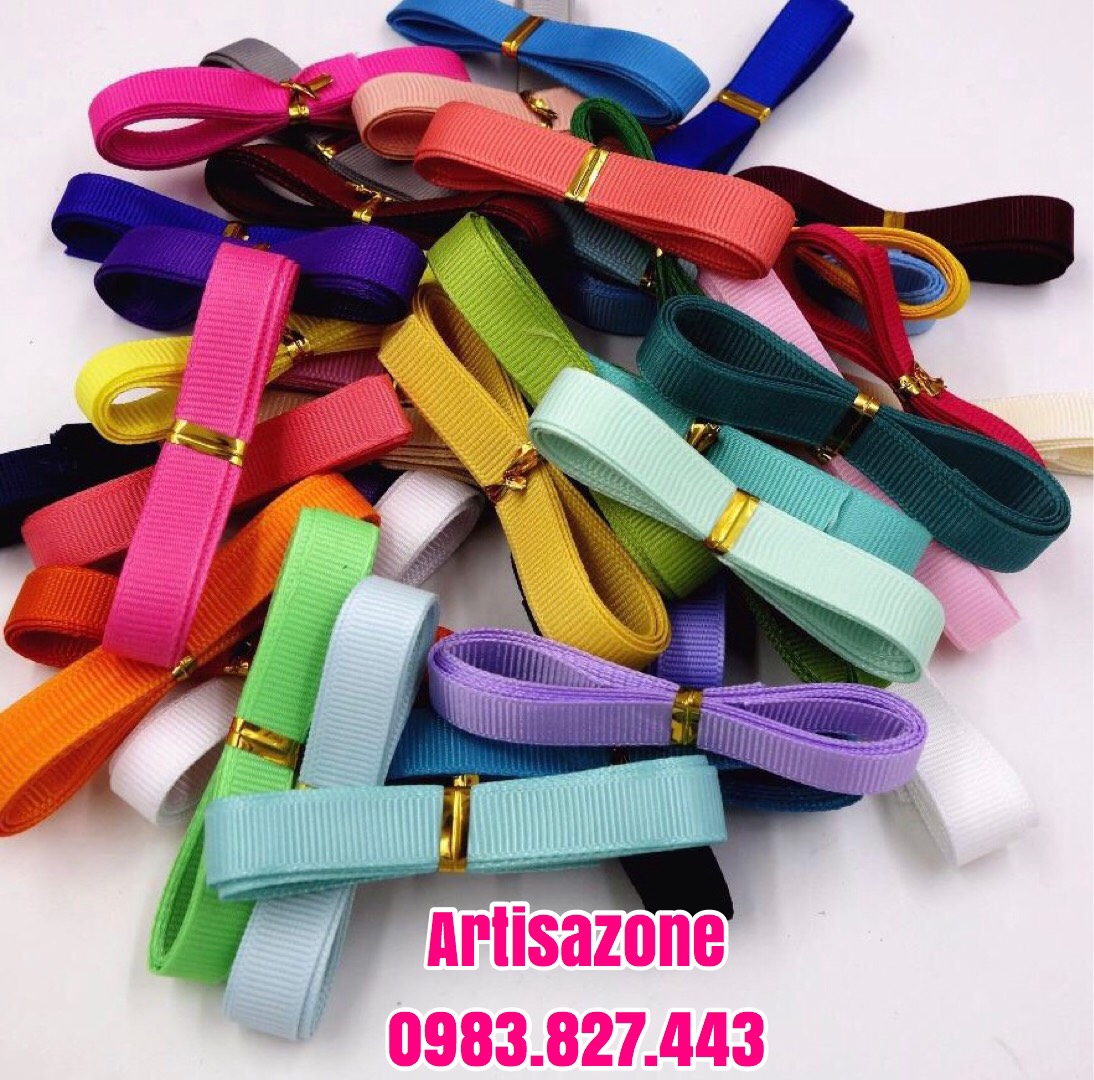 Ruy băng gân bản rộng 1cm, dài 05 mét