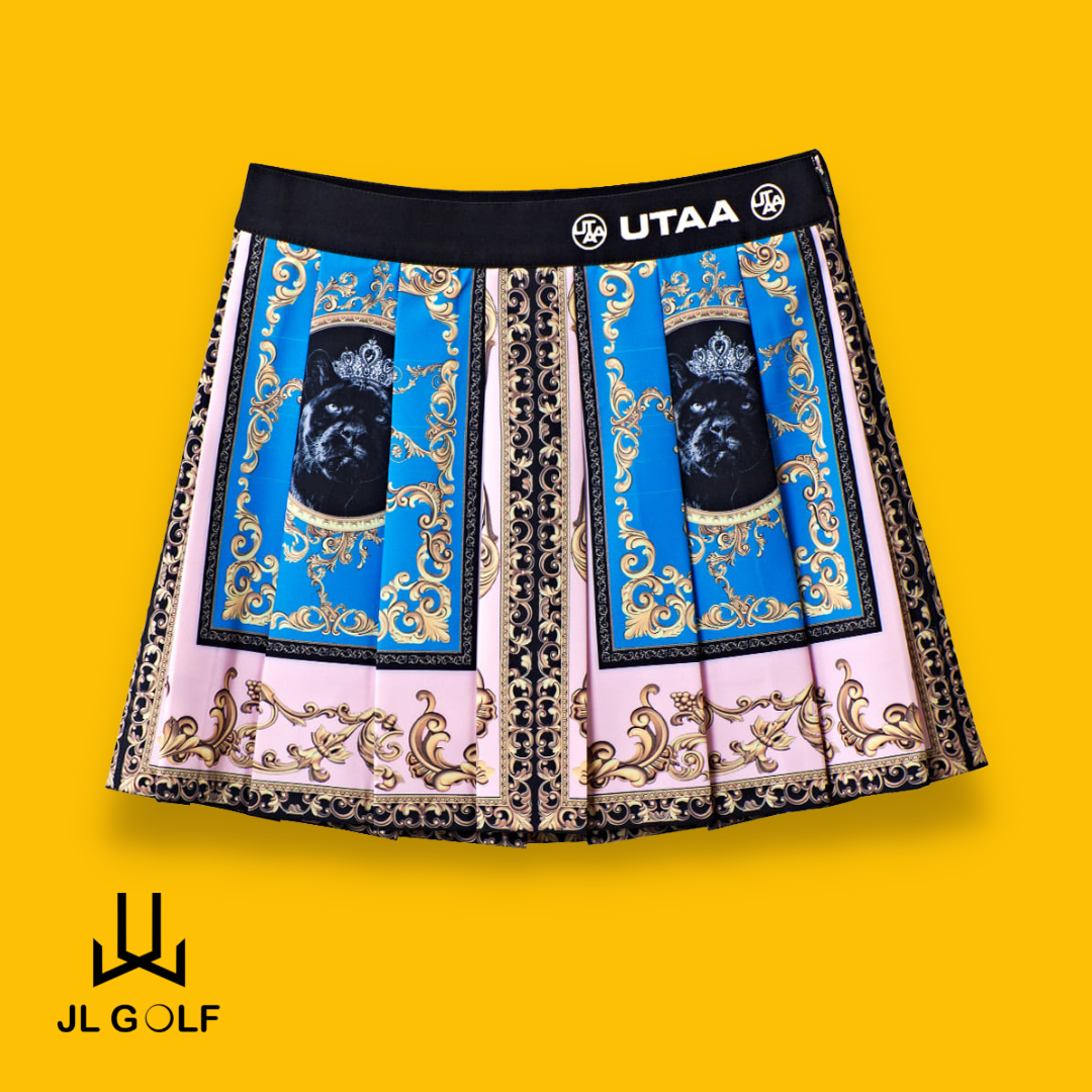 Chân váy utaa neon baroque | chân váy utaa màu hồng nhạt, váy thể thao golf