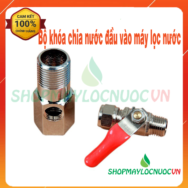 Khóa nước đầu vào dùng máy lọc nước RO, hệ thống phun sương – từ ống phi 21 ra ống phi 10 - Phụ kiện máy lọc nước -ShopMayLocNuocVN